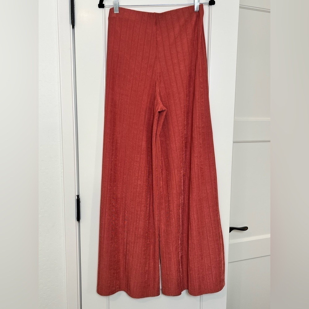 Free People Ribbed Wide Leg Pants (Med)
